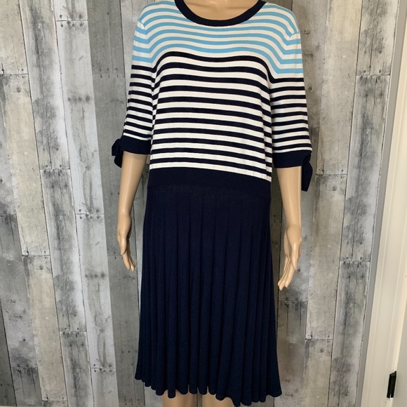 Draper James Sailor Blue Sweater Dress NWT - Picture 3 of 12